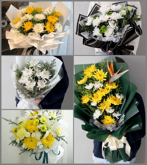 广东梅州市五华县长布镇源潭村白事花束代送